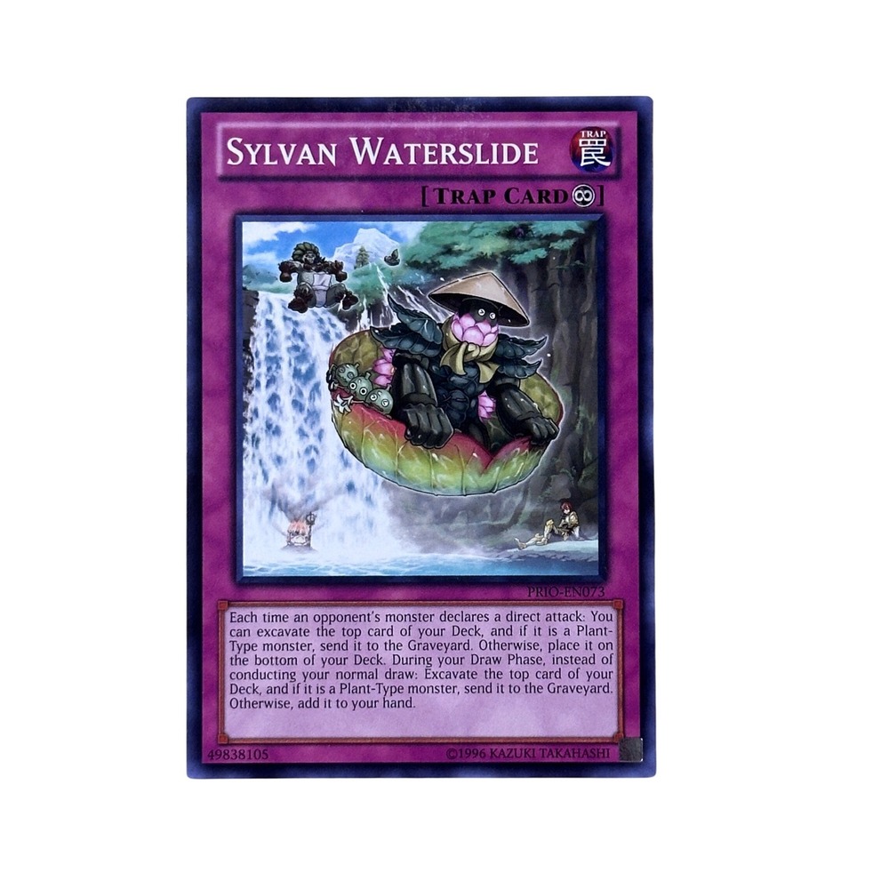 Yu-Gi-Oh! Trading Card Sylvan Waterslide PRIO-EN073 Common Continuous Trap Card